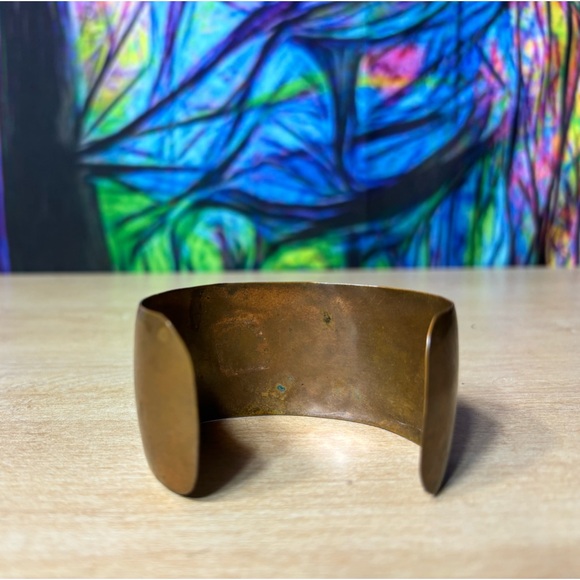 Copper & Abalone Cuff Bracelet - Picture 3 of 13